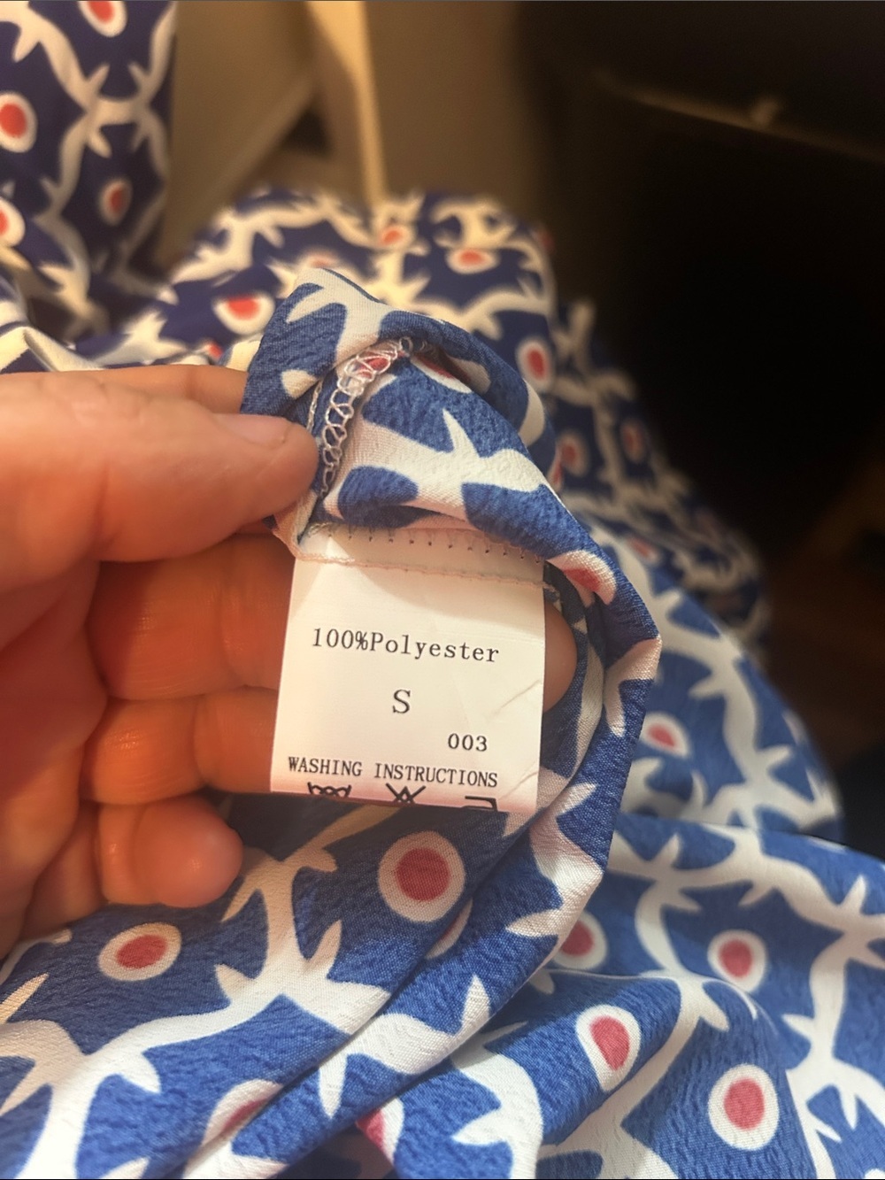Gorgeous Navy & Coral Geometric Print, Miduo Butterfly-Sleeve, Maxi Dress, NWT S - Picture 8 of 9
